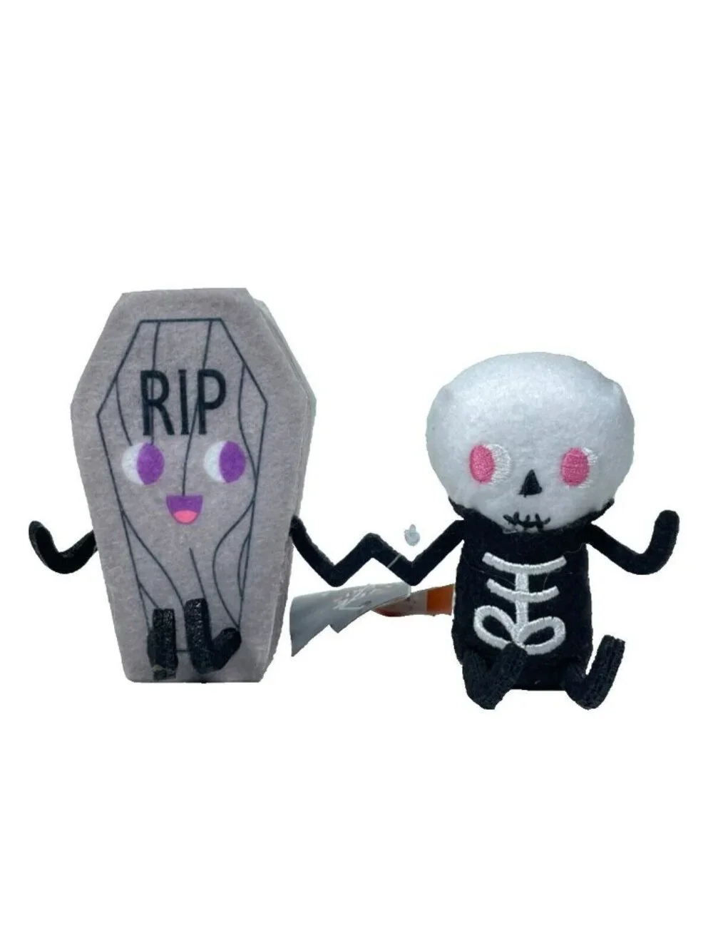 Target Hyde And Eek Felt Duo COFFIN & SKELETON Figures 6.5
